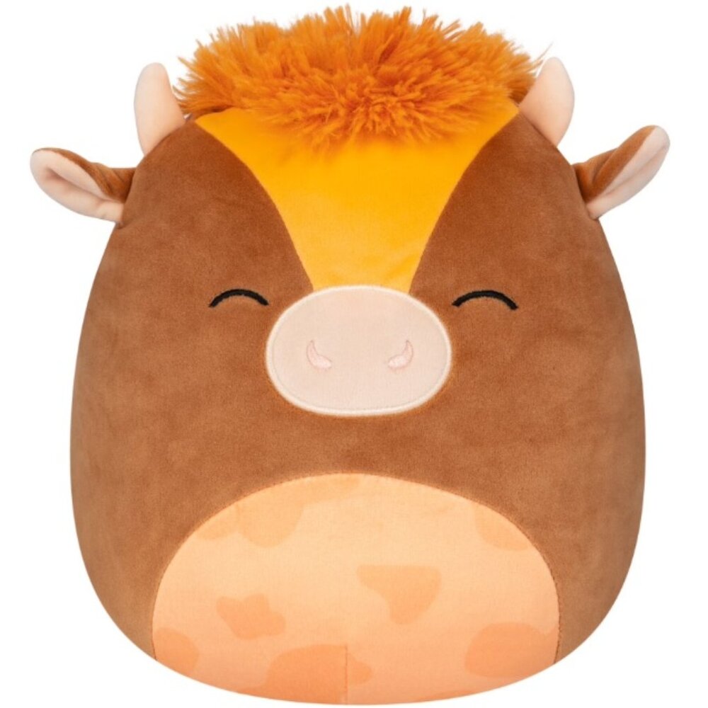 Squishmallows Original - Quinick the Brown & Orange Cow - 10 Inch - Plush